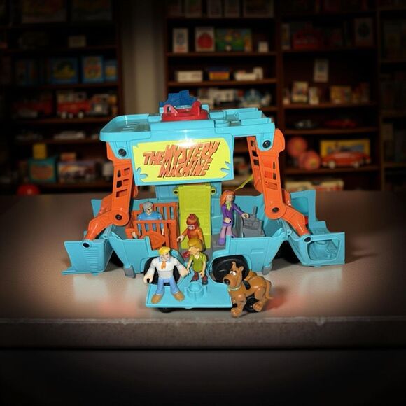 FP Imaginext Scooby-Doo Haunted Ghost Town, Transforming Mystery Machine Figures - Picture 9 of 16